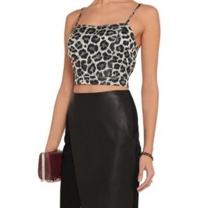 NOIR Sachinbabi Leopard Cheetah Crop Tank